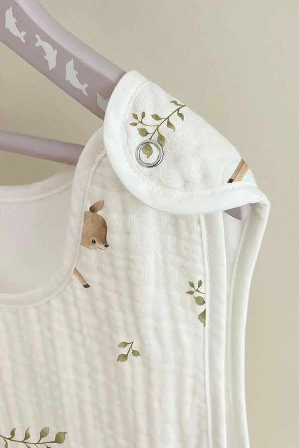 Tuğba Swan 4-Layer Muslin Baby Sleep Sack (0-18 Months) - Bambi Dream