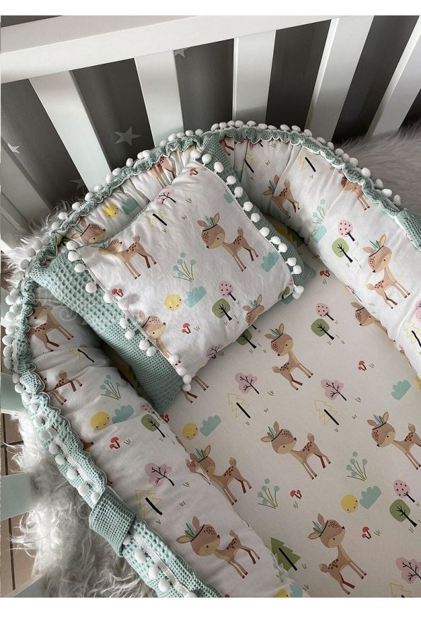 Jaju Baby 3-Piece Babynest Set with Deer Design