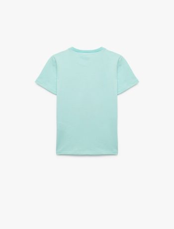Boys' Cotton Short Sleeve Dinosaur Print T-Shirt