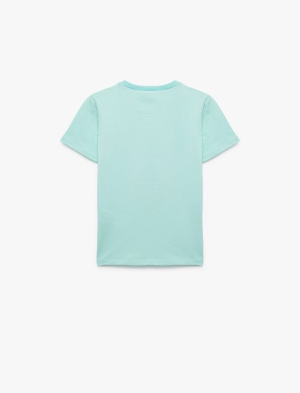 Boys' Cotton Short Sleeve Dinosaur Print T-Shirt