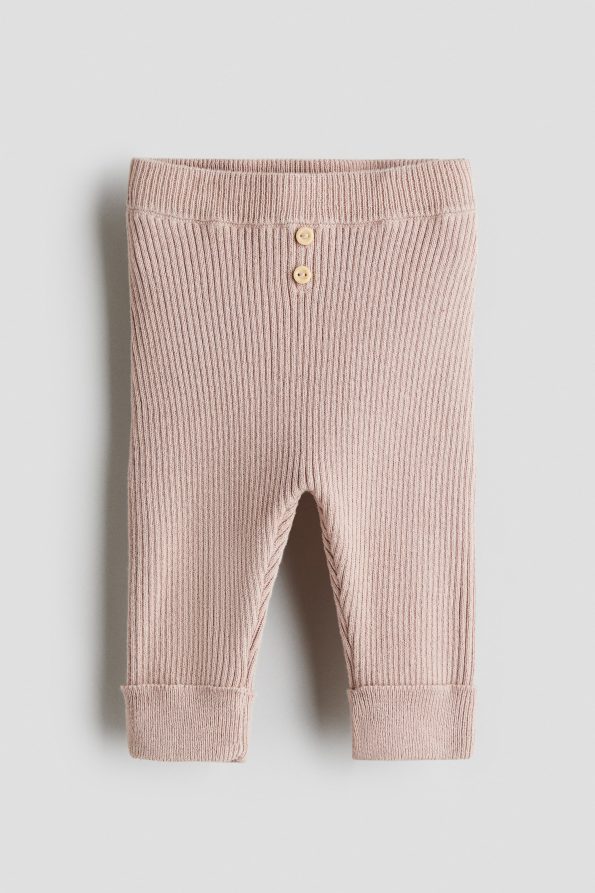 Knitted Waistband Pants