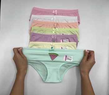 Newlilla 007 Girls' Mix Color Printed Panties Pack of 7