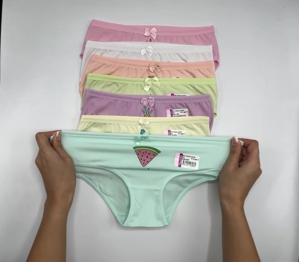 Newlilla 007 Girls' Mix Color Printed Panties Pack of 7