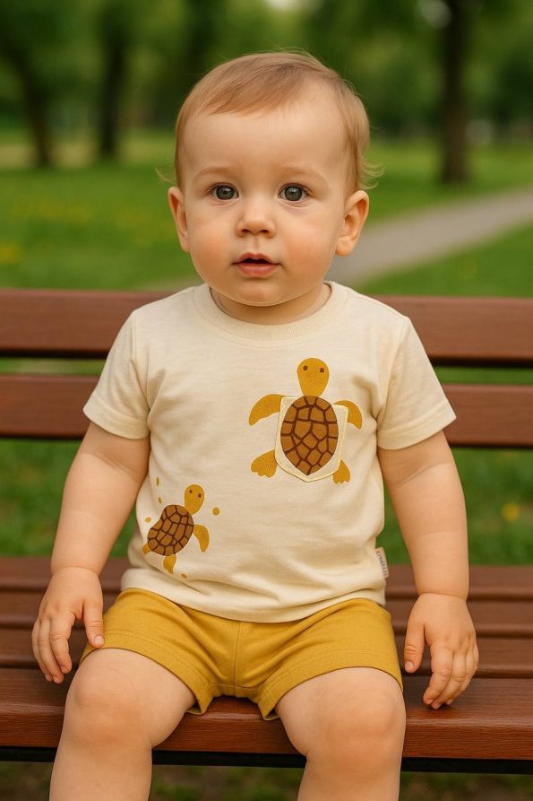 Boys' Turtle Print Shorts Set