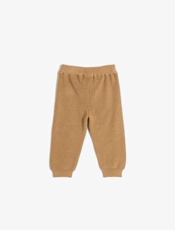 Girls' Baby Full-Length Knit Sweatpants with Standard Waist