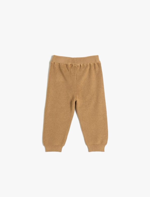 Girls' Baby Full-Length Knit Sweatpants with Standard Waist