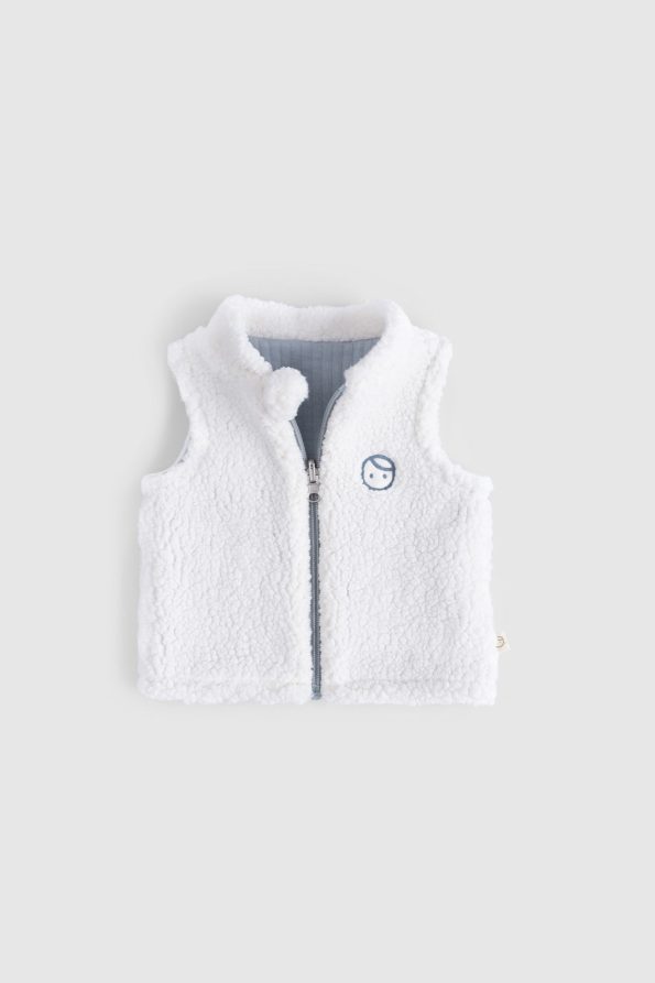 Reversible Quilted Wellsoft Blue Vest