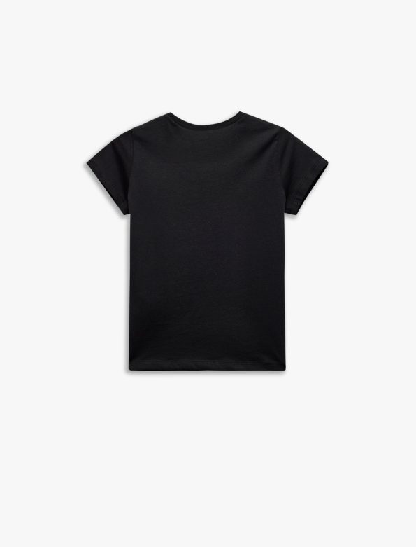 Girls' Cotton Short Sleeve Basic T-Shirt Set - 3 Pieces