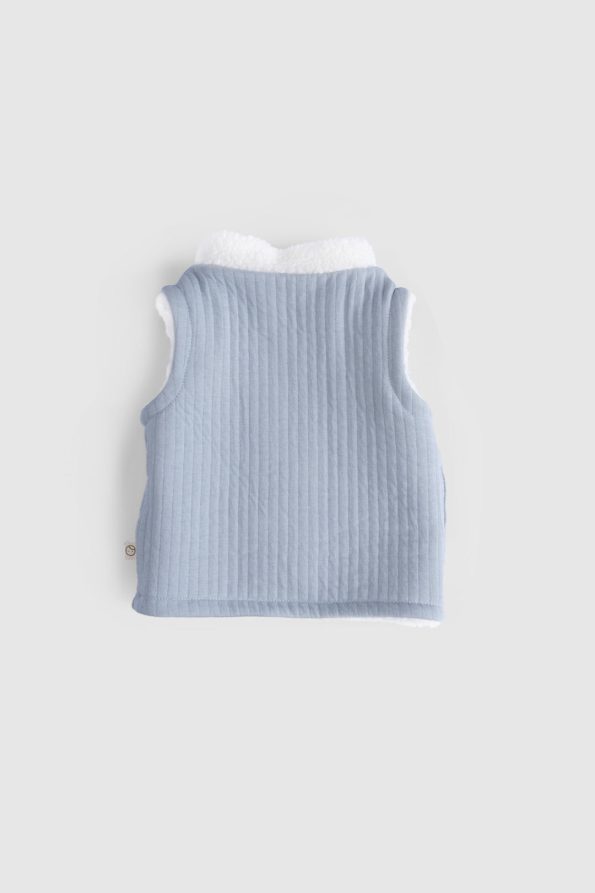 Reversible Quilted Wellsoft Blue Vest