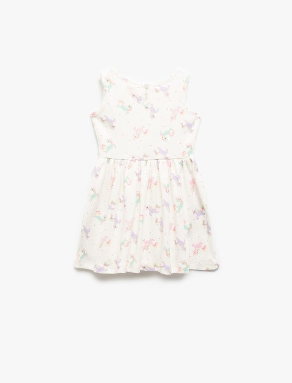Cotton Sleeveless Polka Dot Dress Set for Baby Girls