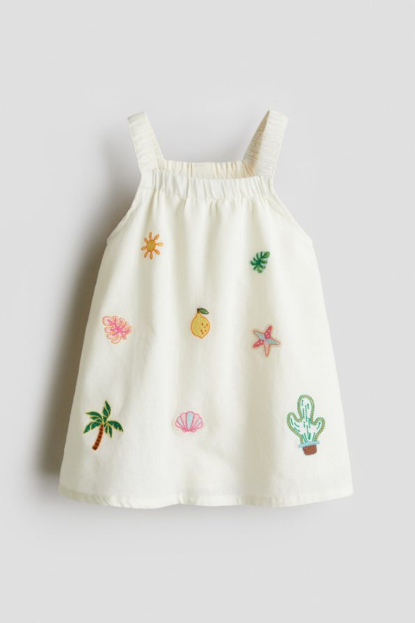Linen Blend Dress