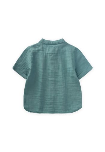 Muslin Shirt for Ages 2-10 in Turquoise