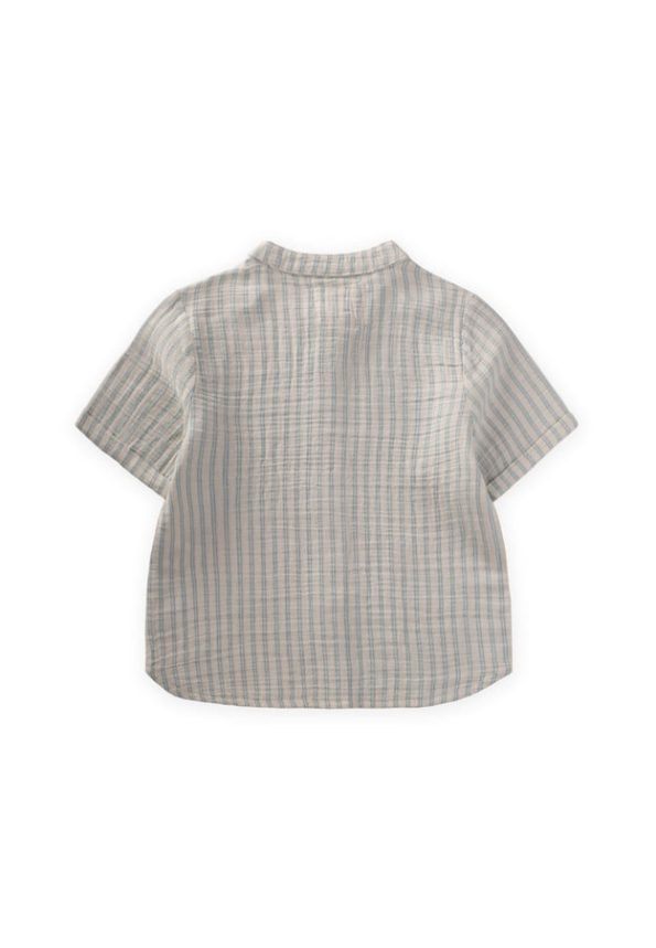 Muslin Shirt for Ages 2-10 Blue Striped