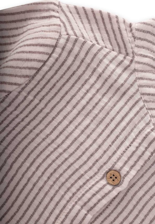 Muslin Shirt for Ages 2-10 Black Striped