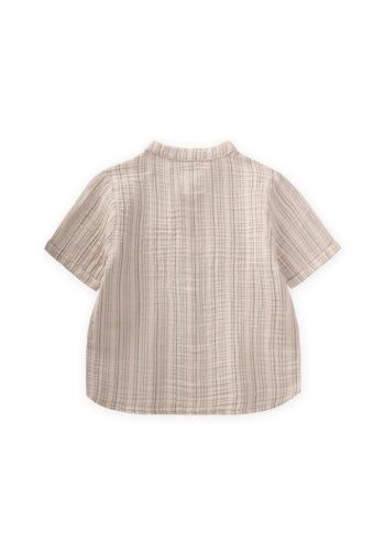 Muslin Shirt 2-10 Years Olive Brown Striped