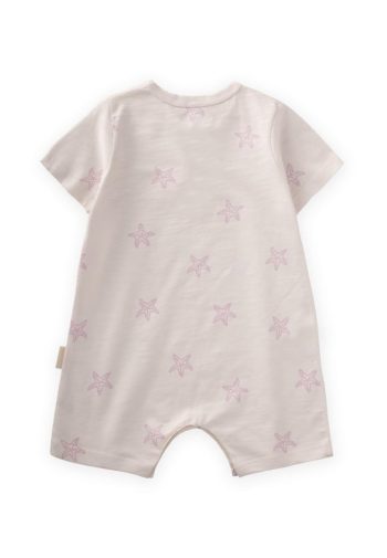 Patterned Romper for Ages 0-4 Lilac Starfish