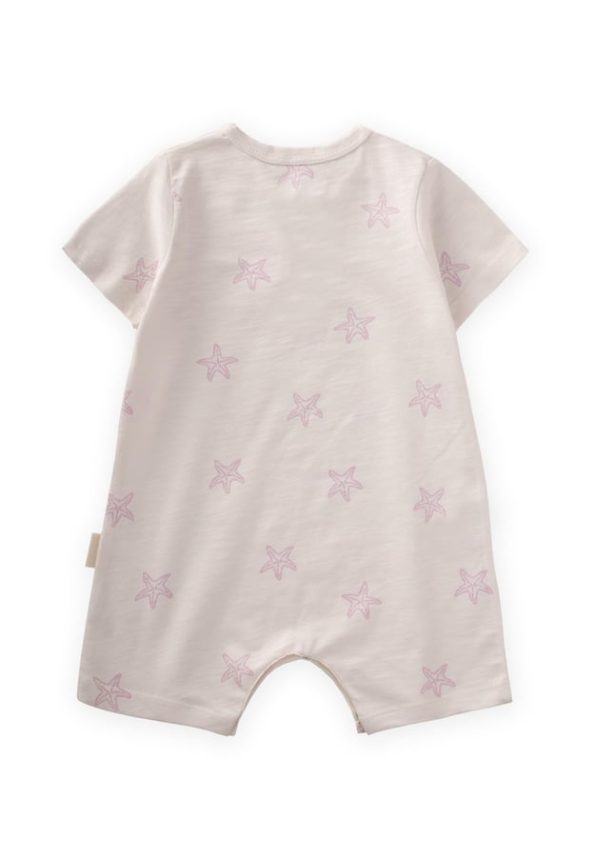 Patterned Romper for Ages 0-4 Lilac Starfish