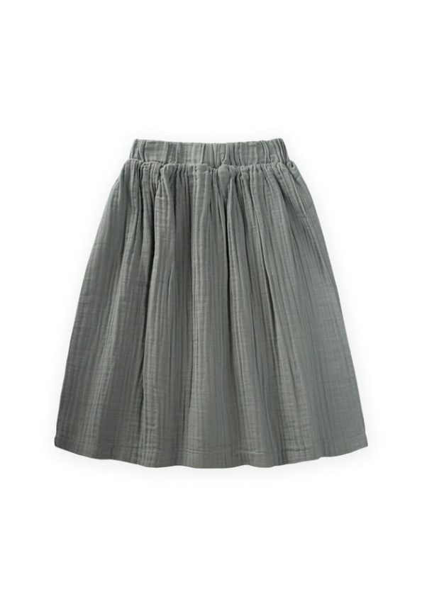 Organic Muslin Skirt for Ages 2-8 in Sage Green