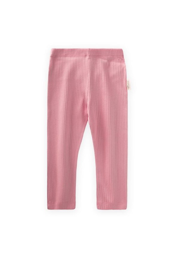 Ruffled Back Ribbed Leggings 0-3 Years Blush