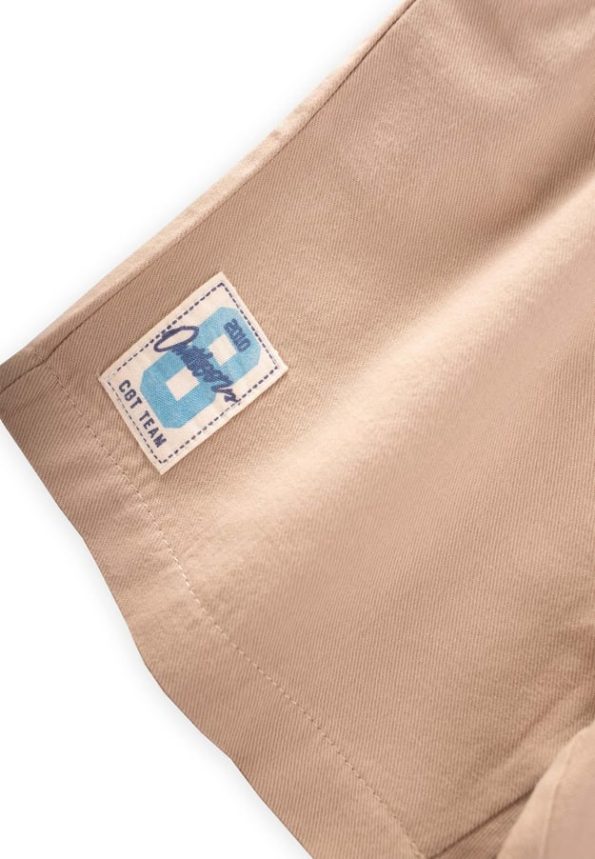 Label Detailed Flannel Capri 1-7 Years Beige