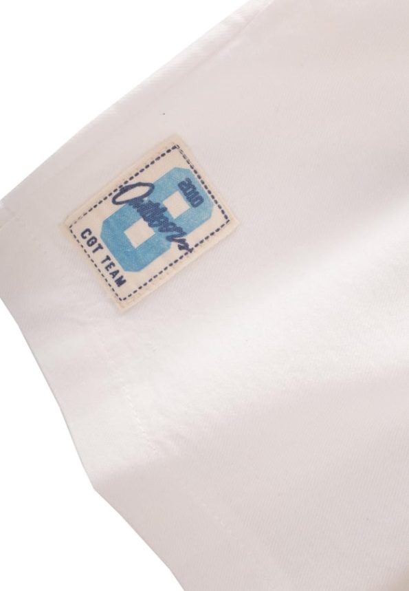 Label Detail Flannel Capri Pants for Ages 1-7 in Off-White