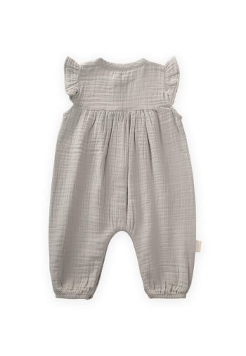 Organic Embroidered Muslin Jumpsuit 0-3 Years Mint Green
