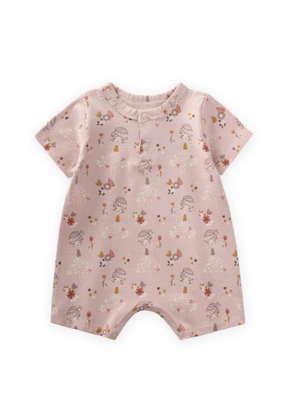 Patterned Baby Romper 0-3 Years Fairy Design