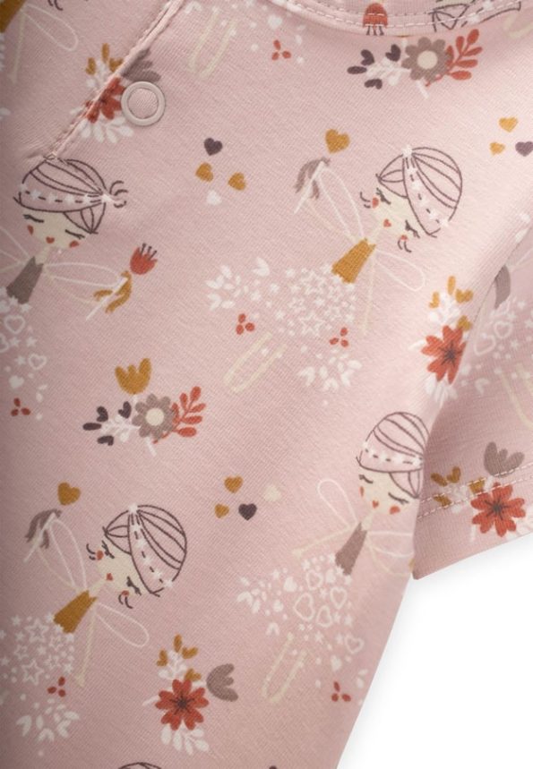 Patterned Baby Romper 0-3 Years Fairy Design