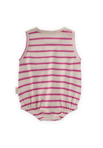 Striped Pocket Bodysuit 0-3 Years Fuchsia