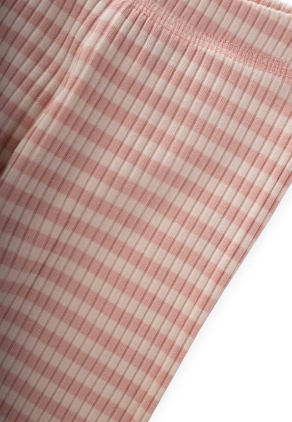 Patterned Detail Leggings for Ages 0-3 in Powder Stripes