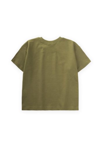 Astronaut Print T-Shirt for Ages 2-10 in Olive