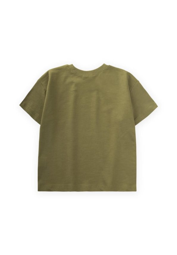 Astronaut Print T-Shirt for Ages 2-10 in Olive