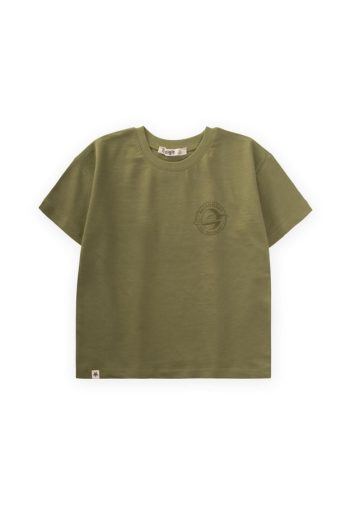 Astronaut Print T-Shirt for Ages 2-10 in Olive
