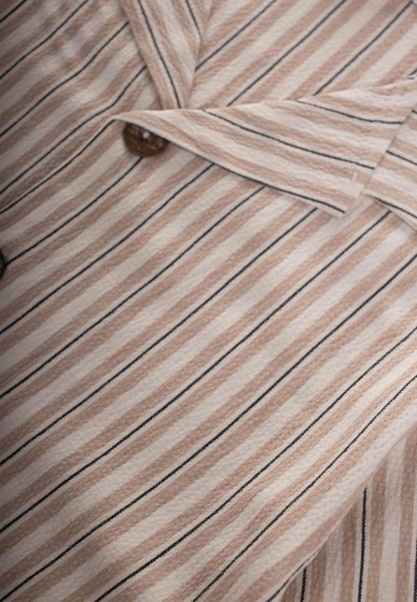 Waffle Shirt and Capri Set Beige for Ages 2-10