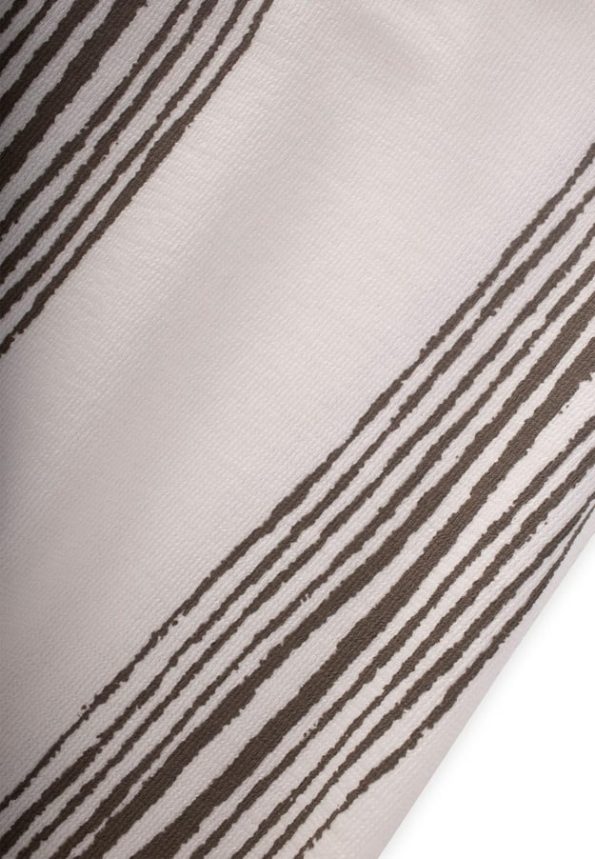 Oversized Striped T-Shirt Set for Ages 2-9 in Ecru Beige