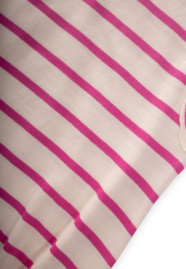 Striped Bodysuit for Ages 0-3 in Fuchsia