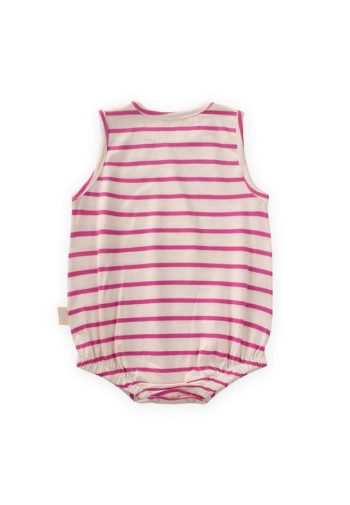 Striped Bodysuit for Ages 0-3 in Fuchsia