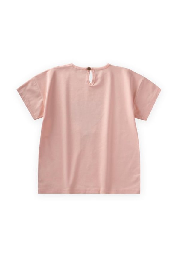 Flower Print T-Shirt for Ages 8-12 in Blush Pink