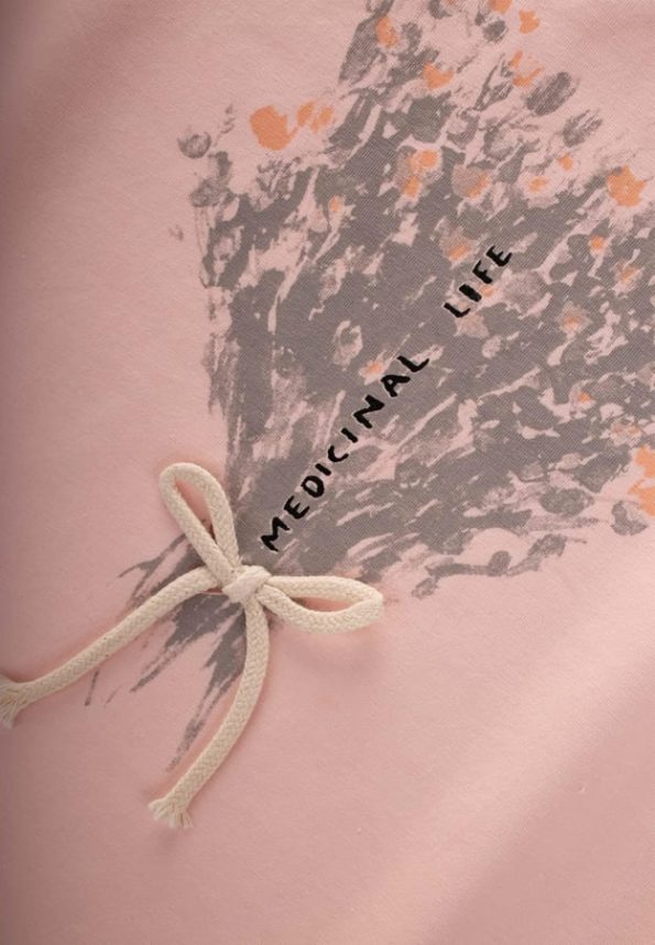 Flower Print T-Shirt for Ages 8-12 in Blush Pink