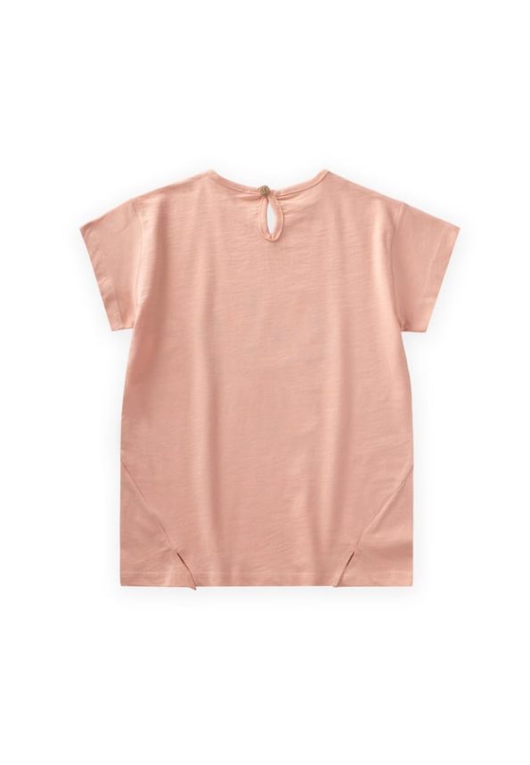 Printed T-Shirt for Kids Aged 8-12 Peach