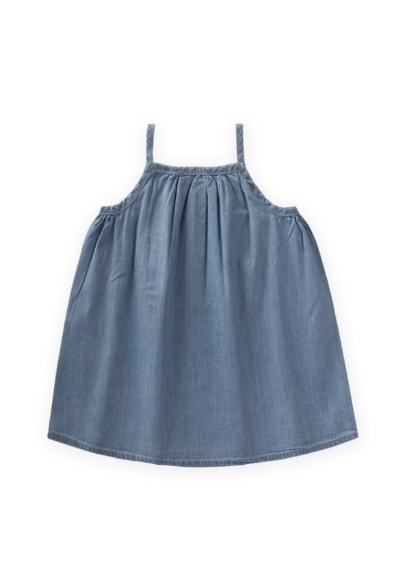 Sleeveless Dress for Ages 1-7 Blue