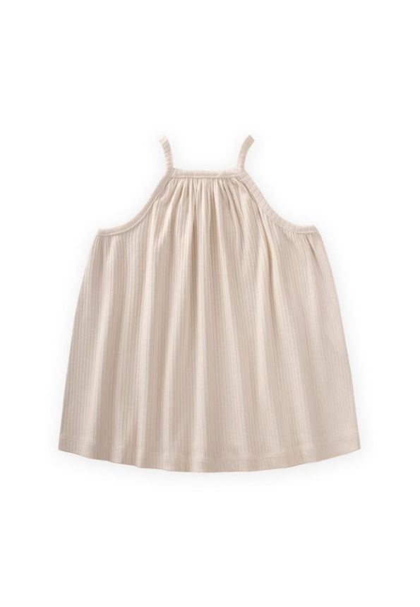 Strappy Dress for Ages 1-7 in Beige