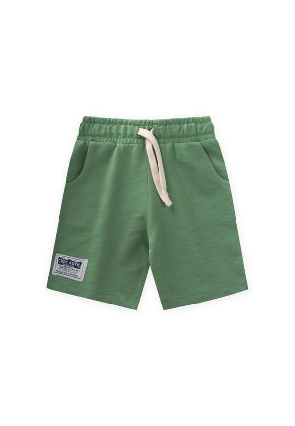 Label Detail Capri for Ages 1-10 in Olive Green