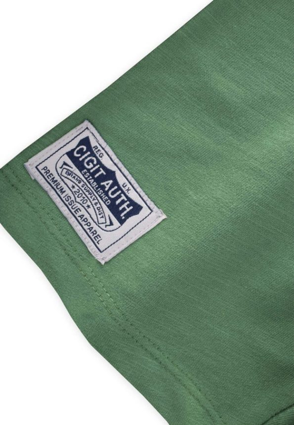 Label Detail Capri for Ages 1-10 in Olive Green