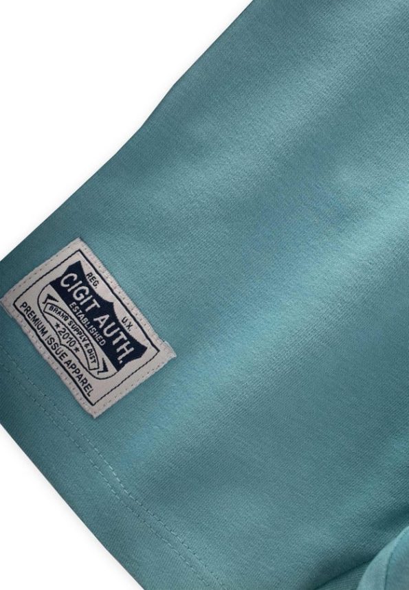 Label Detailed Capri Pants 1-10 Years Turquoise