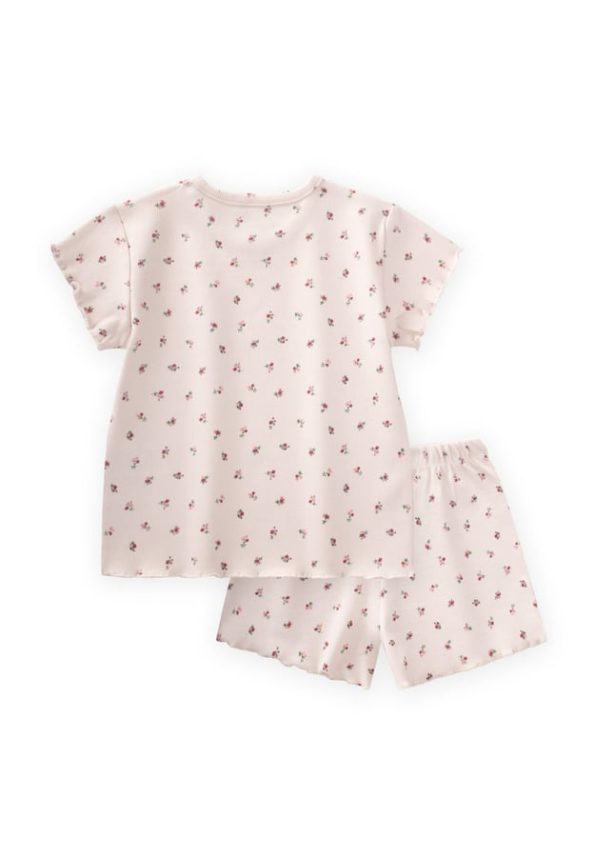 Patterned Short Set for Ages 1-7 Cream