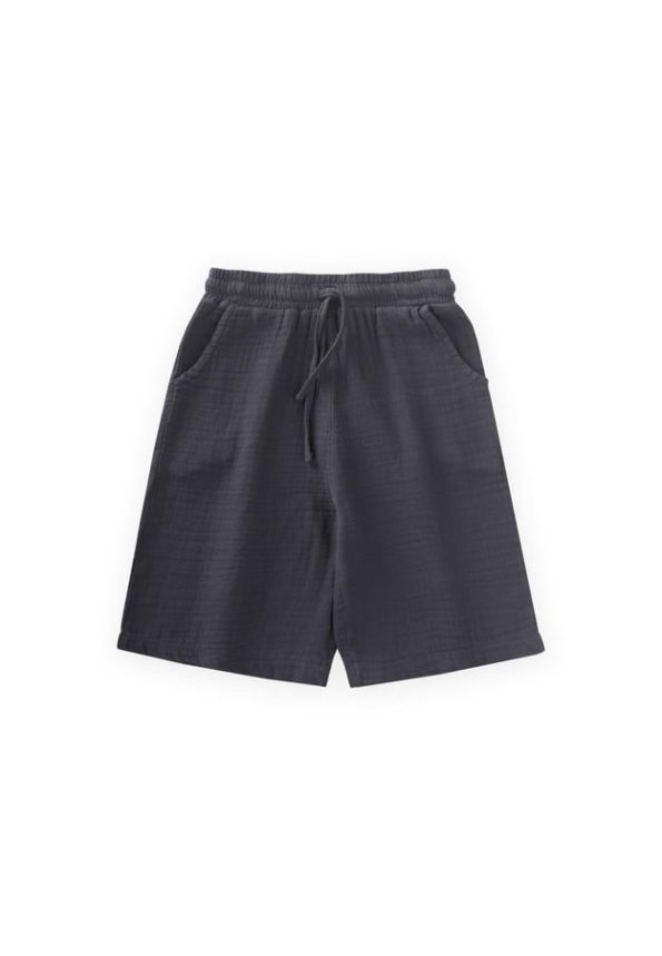 Organic Muslin Capri Pants 8-12 Years Charcoal