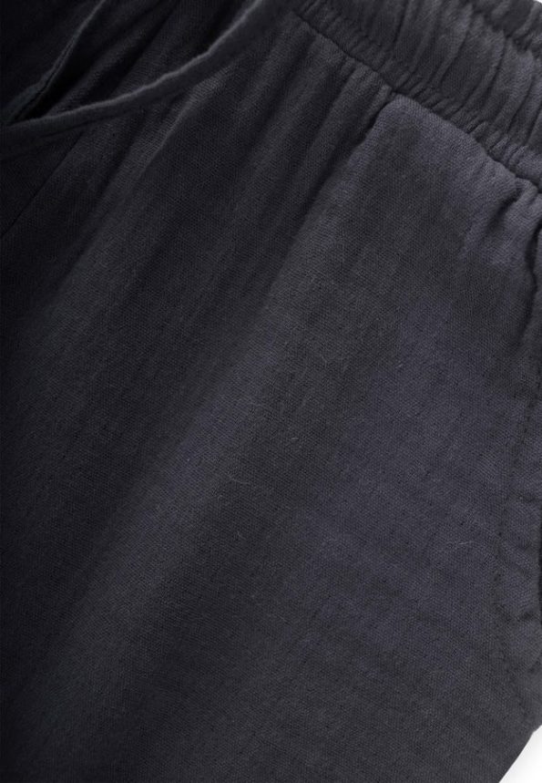 Organic Muslin Capri Pants 8-12 Years Charcoal
