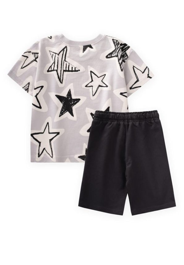 Patterned Basic Capri Set for Ages 2-10