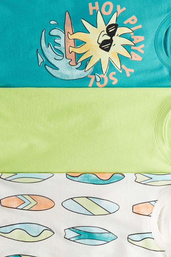 Set of 3 Printed T-Shirts